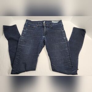Rag & Bone Jean Women’s Mid-Rise Skinny Ankle Legging Size 28 Midnight Blue